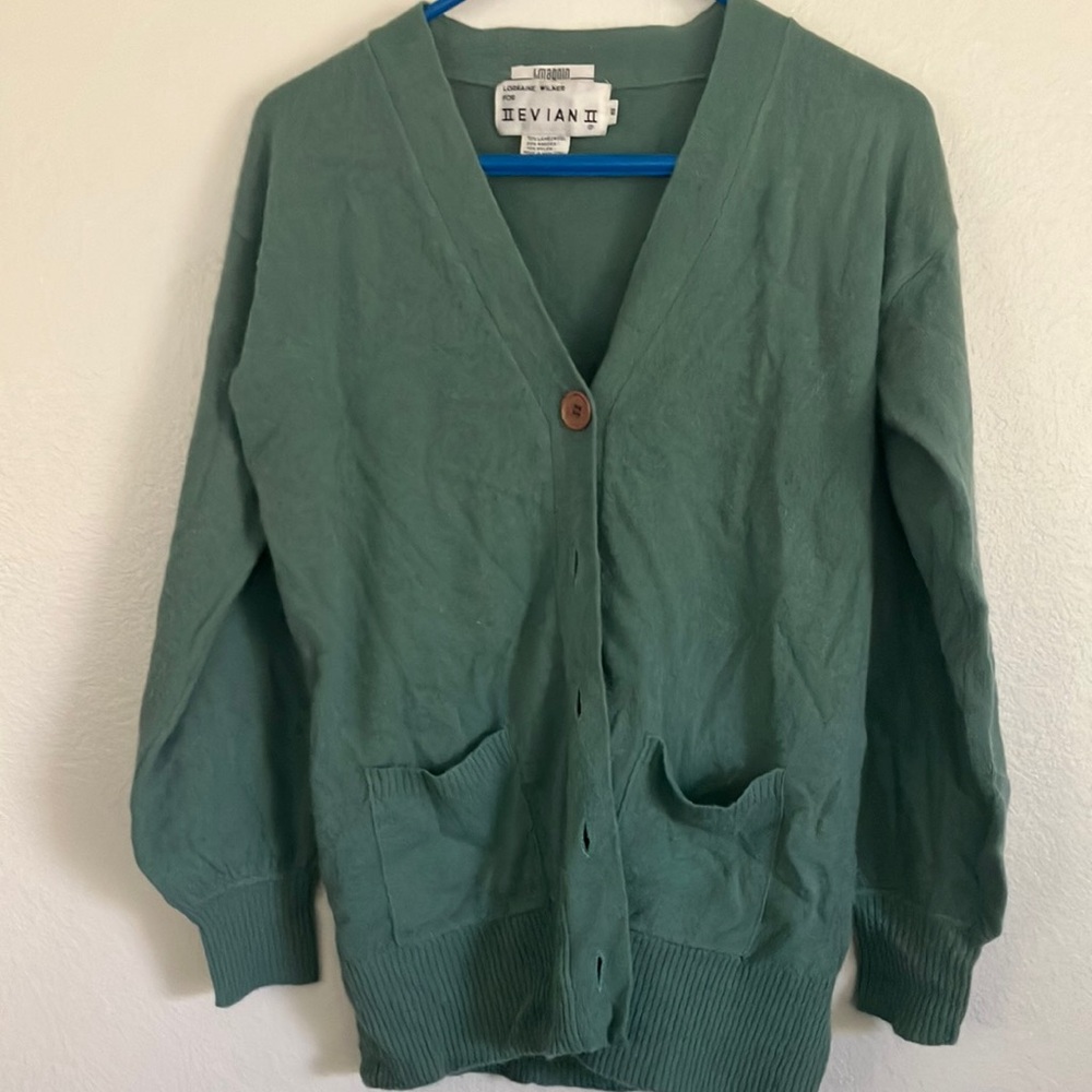 FINAL MARKDOWN Evian lambswool blend cardigan small